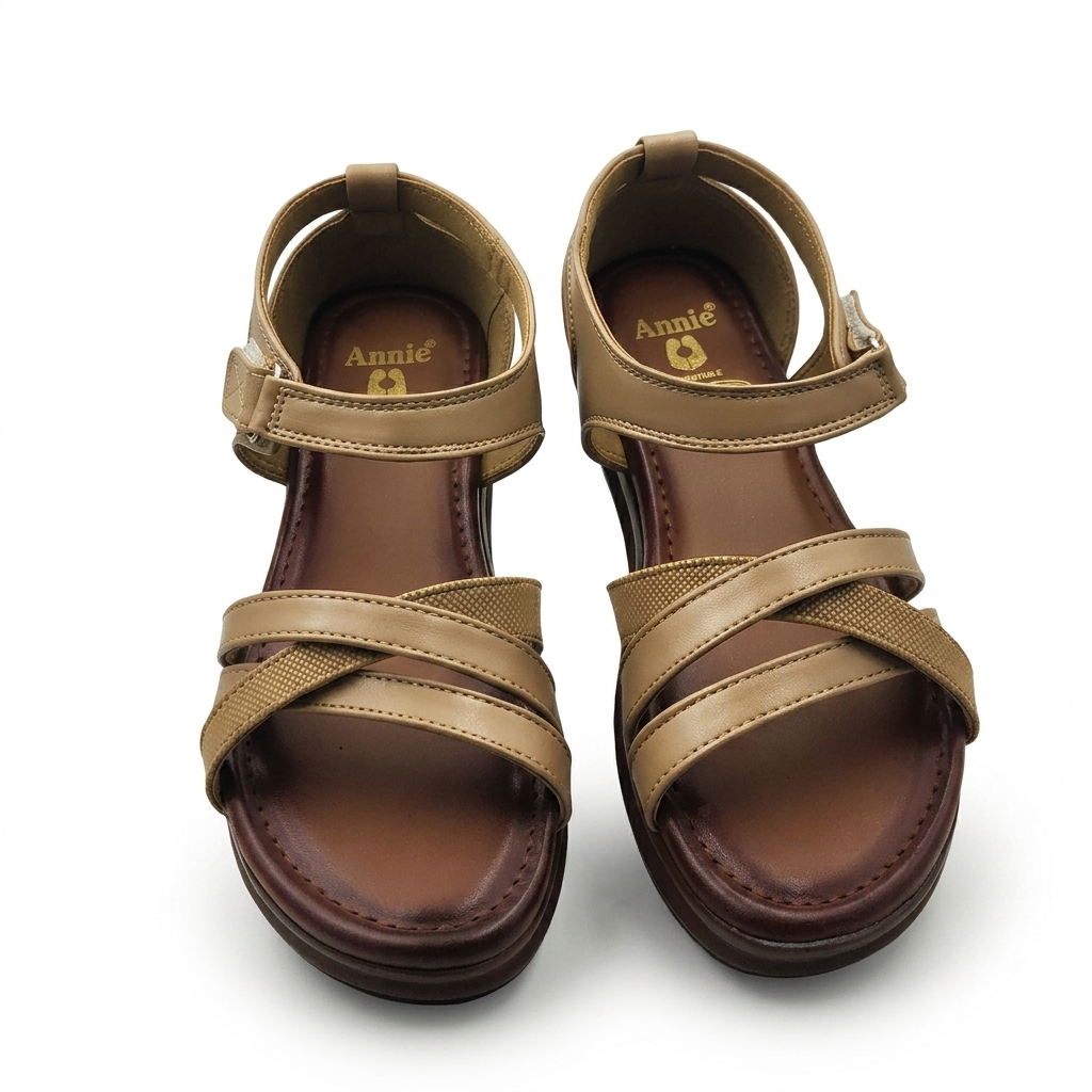 Women’s Comfort Wedge Sandals with Cushion Padding & PU Sole