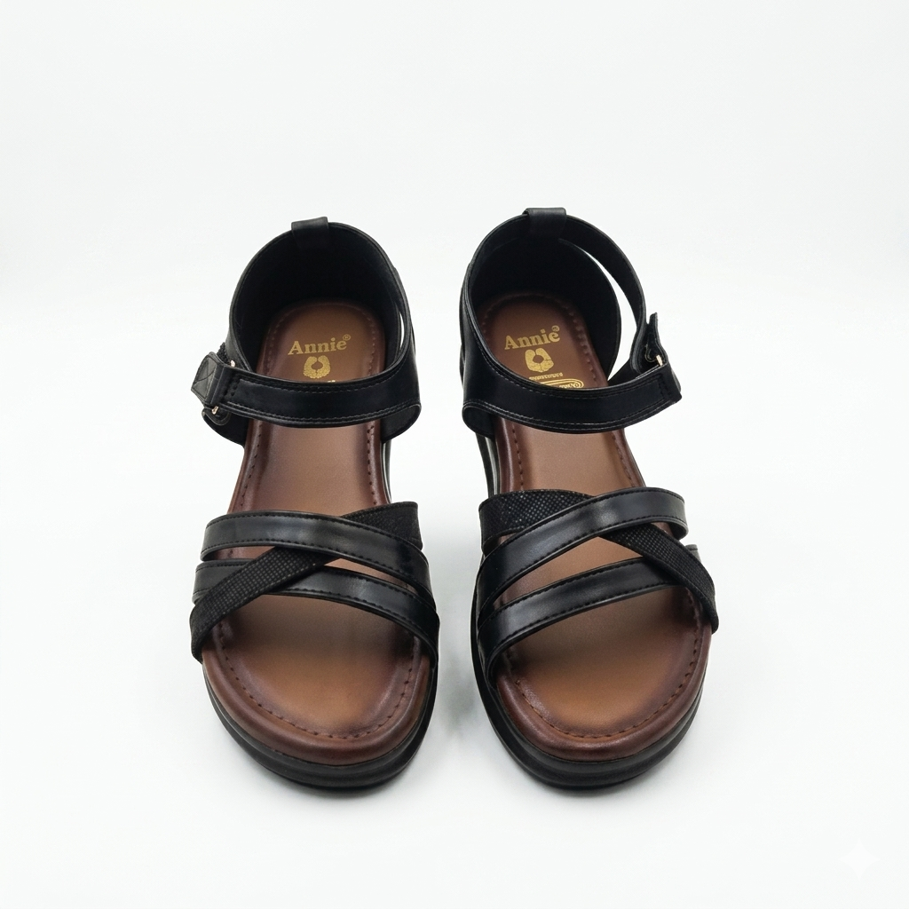 Women’s Comfort Wedge Sandals with Cushion Padding & PU Sole