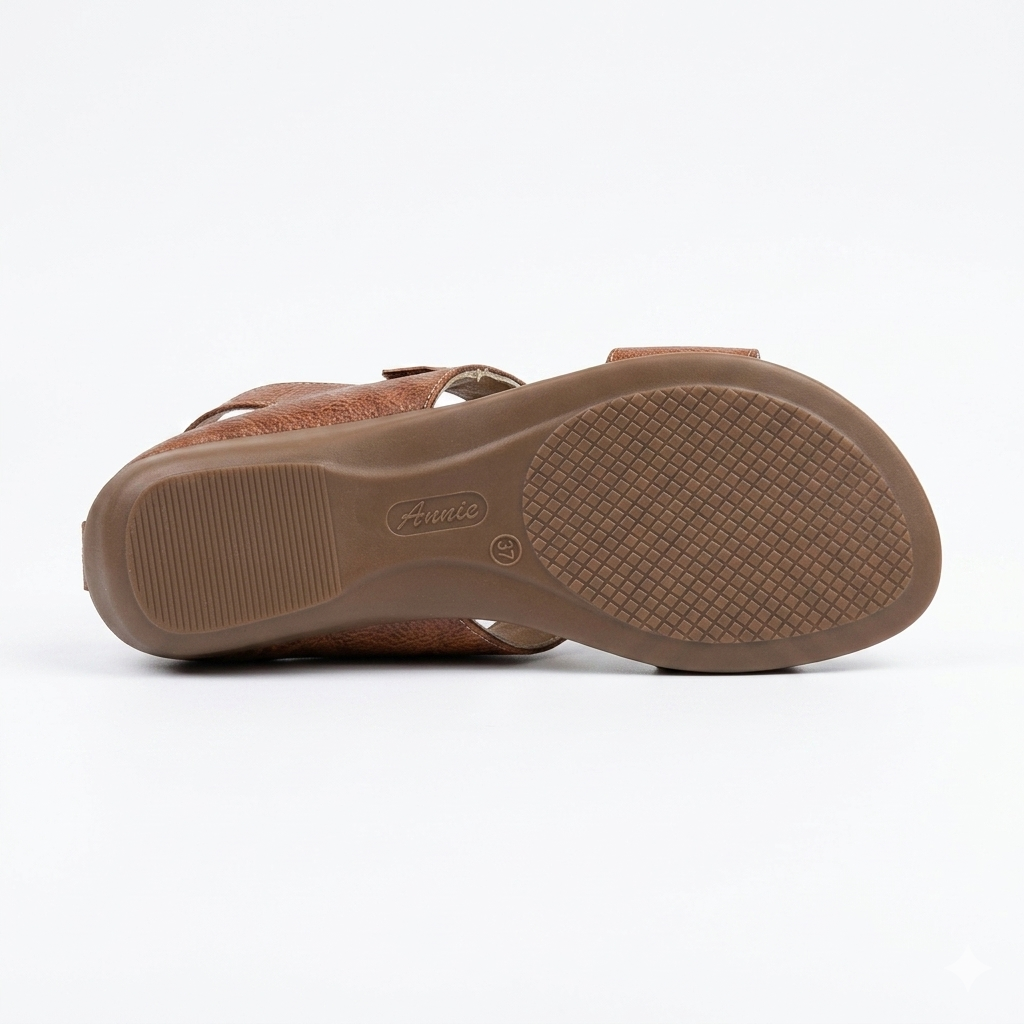 Women's Textured Comfort Thong chapple - Synthetic Leather & Padded Insole