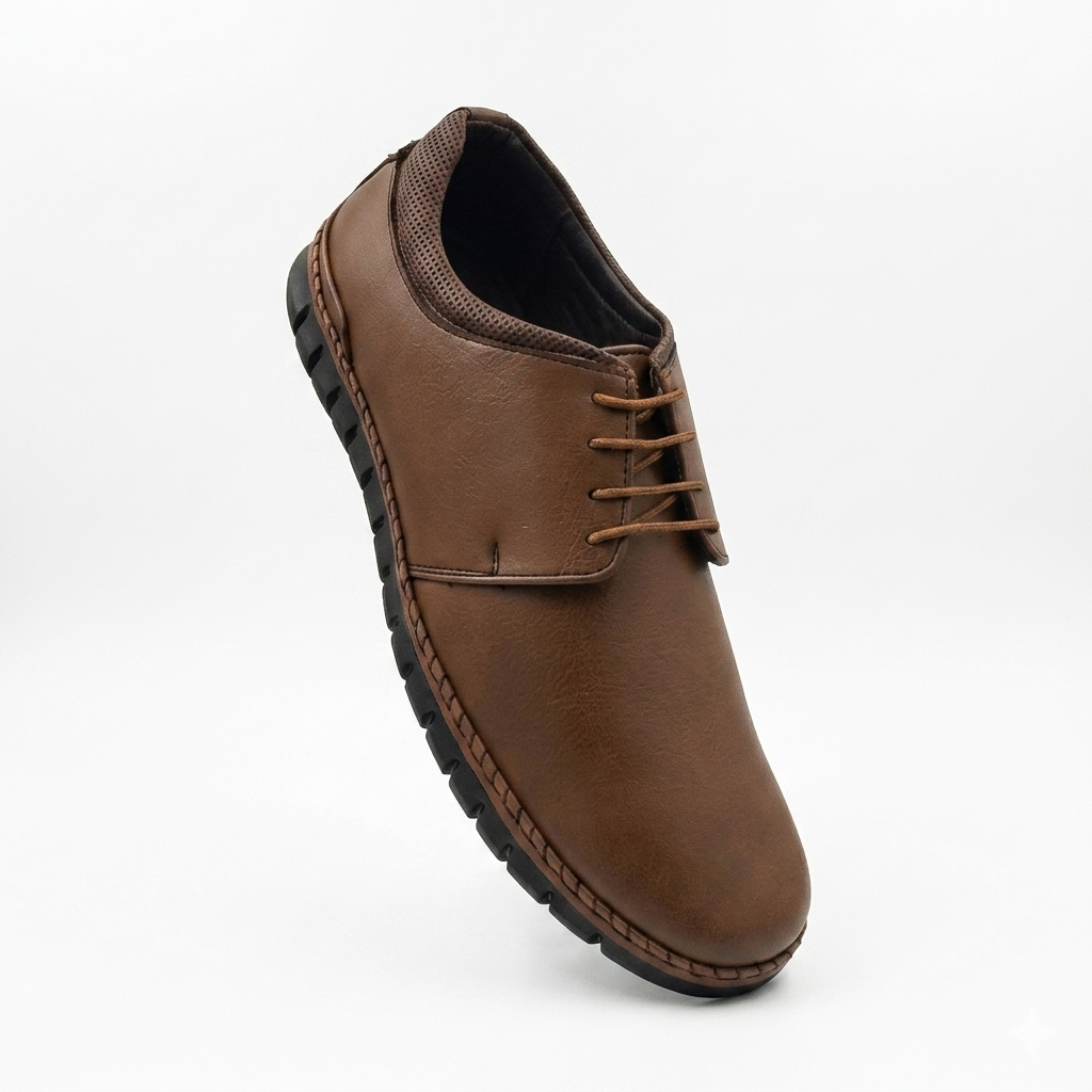 Men’s Orthopedic Casual Lace-Up Shoes with Arch Support & Cushion Padding