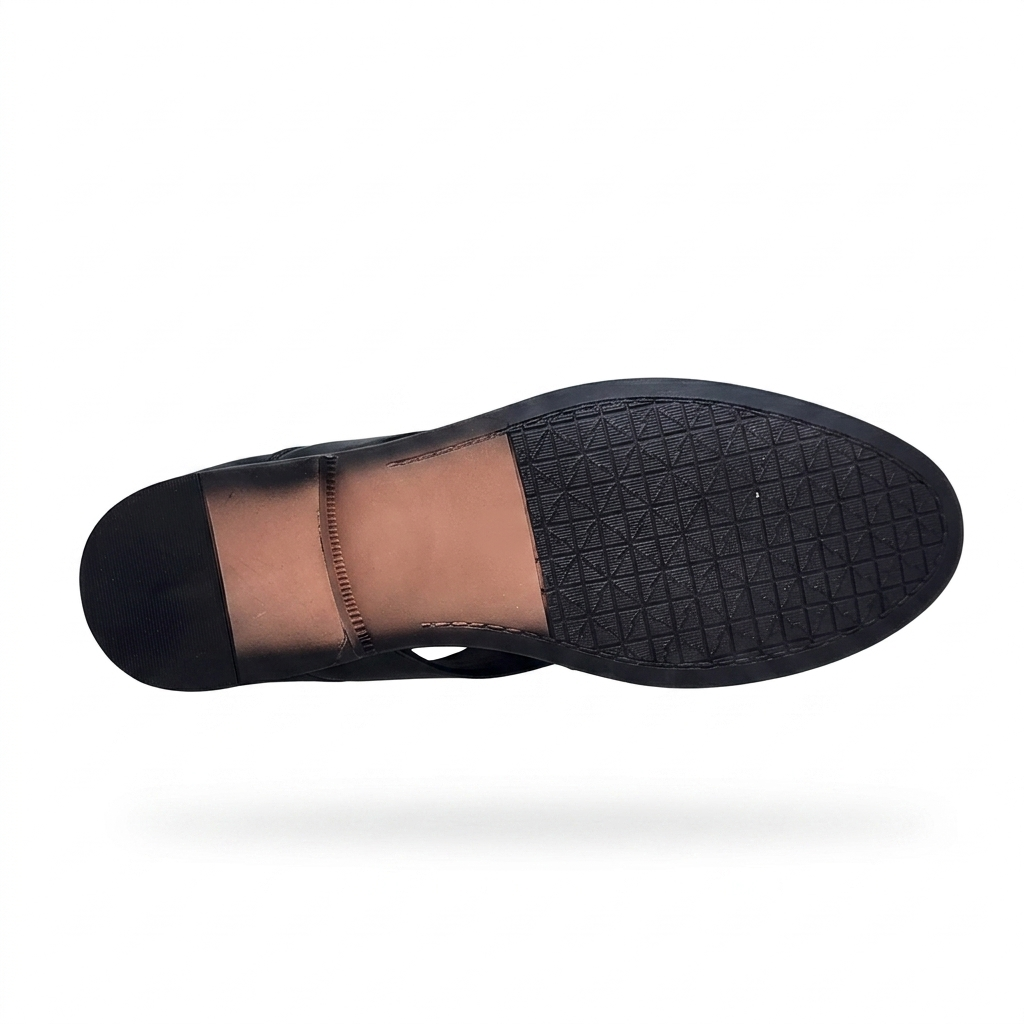 Men’s Synthetic Leather Slip-On Casual Shoes with Cushion Padding & PU Sole – Comfortable Everyday Footwear