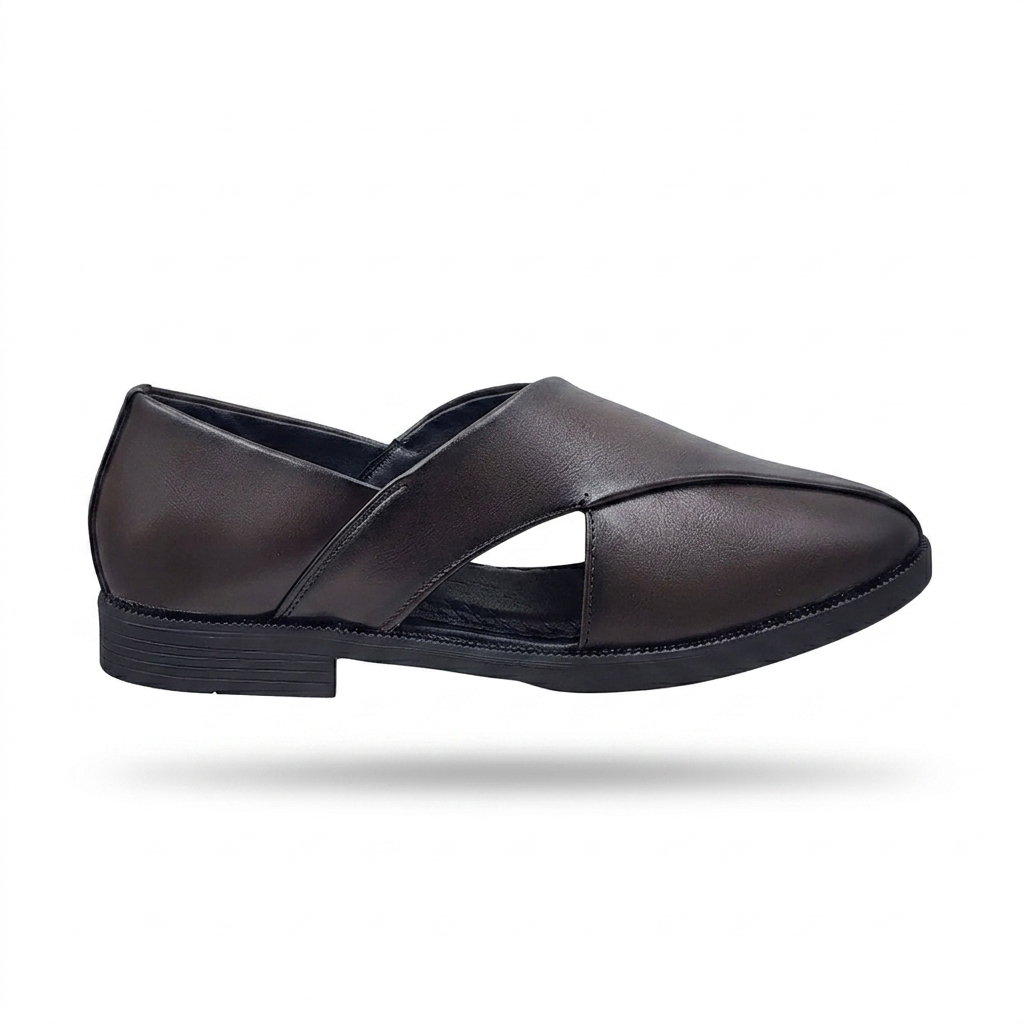 Men’s Synthetic Leather Slip-On Casual Shoes with Cushion Padding & PU Sole – Comfortable Everyday Footwear