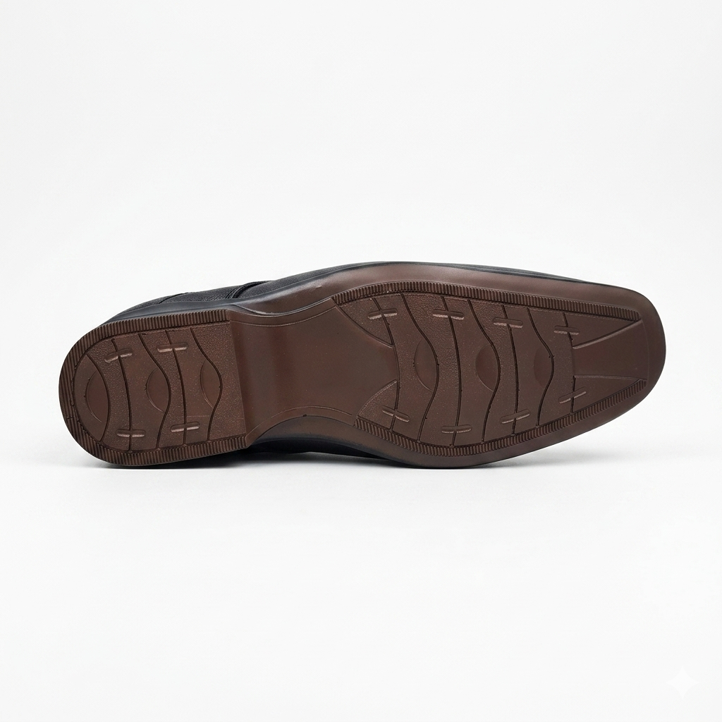 Men's Classic Textured Derby Shoes with Premium Cushion Padding and Durable Rubber Sole