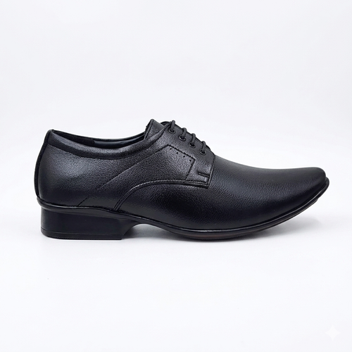Men's Classic Textured Derby Shoes with Premium Cushion Padding and Durable Rubber Sole