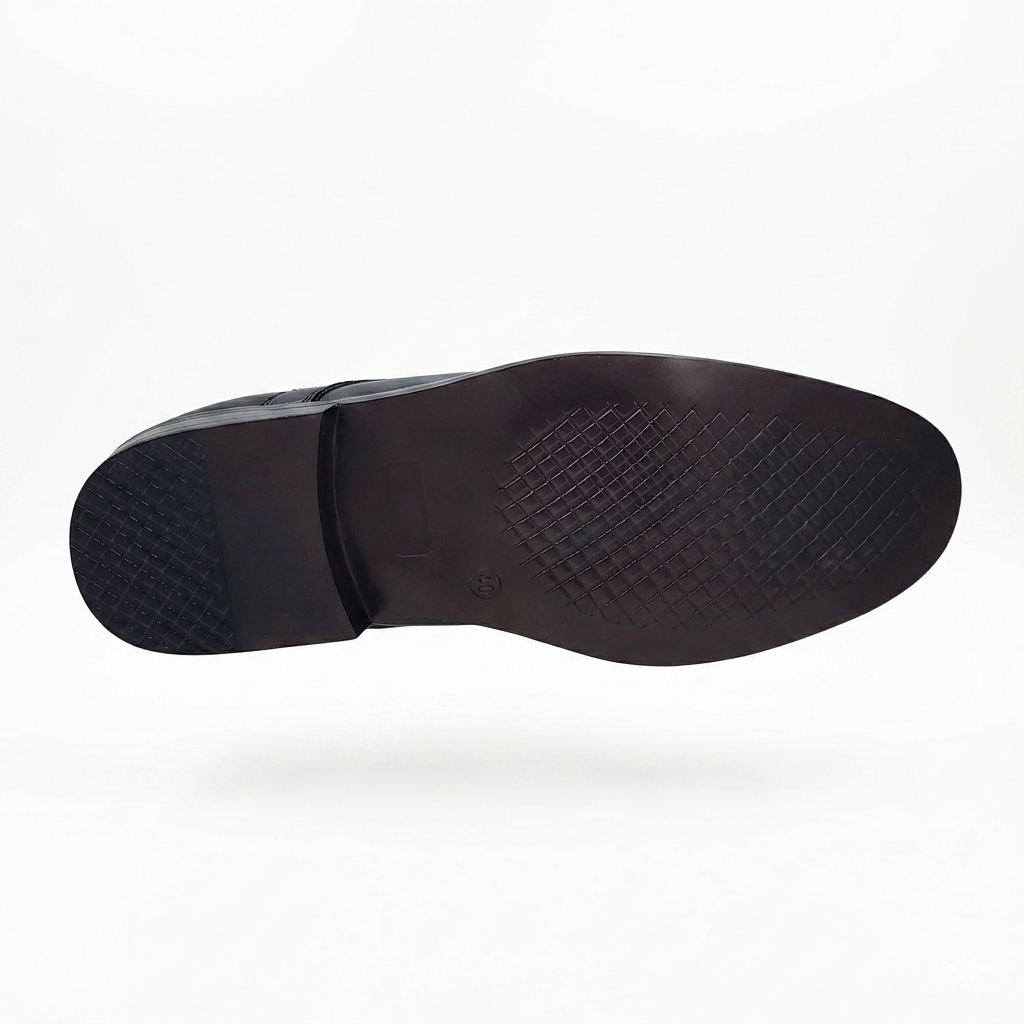 Men's Professional Textured Derby Shoes with Cushion Padding and Durable PU Sole