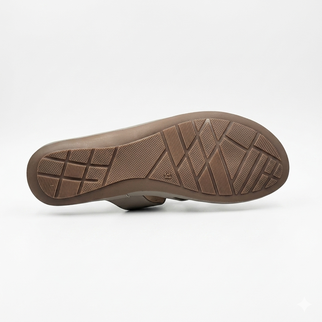 Gliders Women’s Comfort T-Strap chapples | Cushioned Acupressure-Style Footbed with Adjustable Buckle & Durable PU Sole