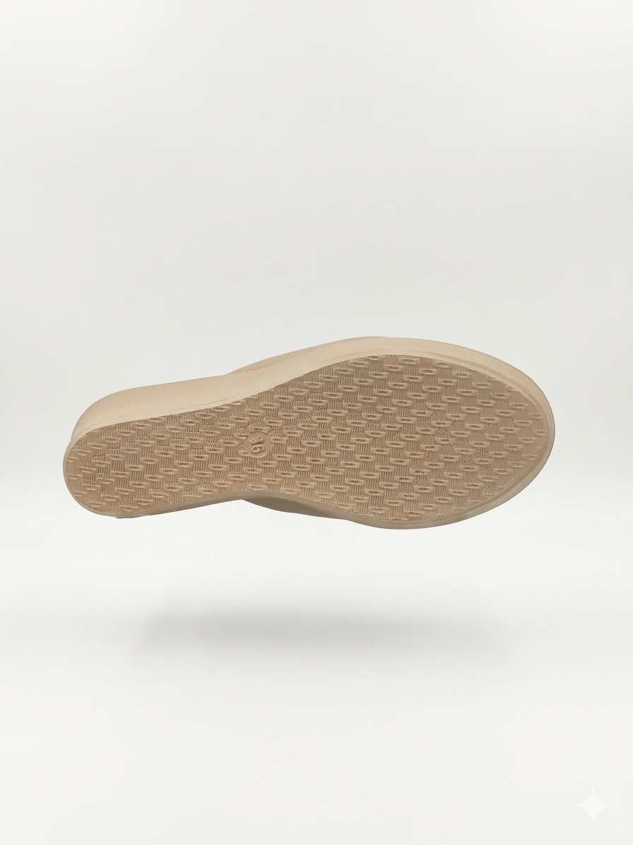 Women's High Platform Wedge Slippers with Textured Synthetic Upper and Premium Cushion Padding for All-Day Comfort