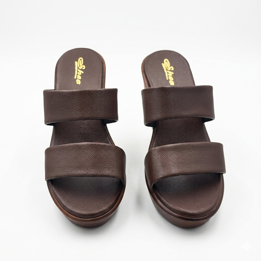 Timeless Elegance Dual-Strap Textured Wedge Sandals with Ultra-Soft Contoured Cushioning