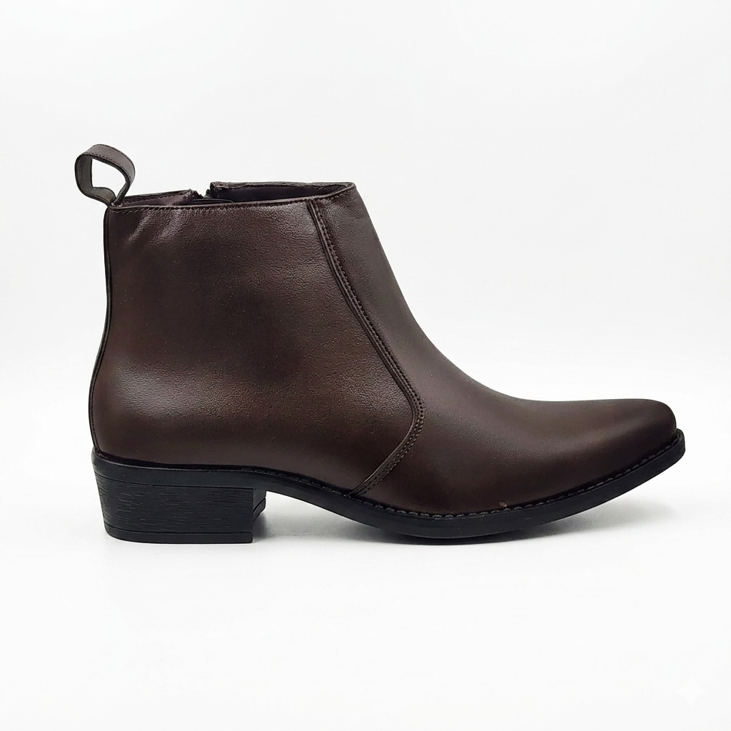 Men's Elegant Chelsea Boots | Synthetic Ankle Boots with Cushion Padding & Flexible PU Sole