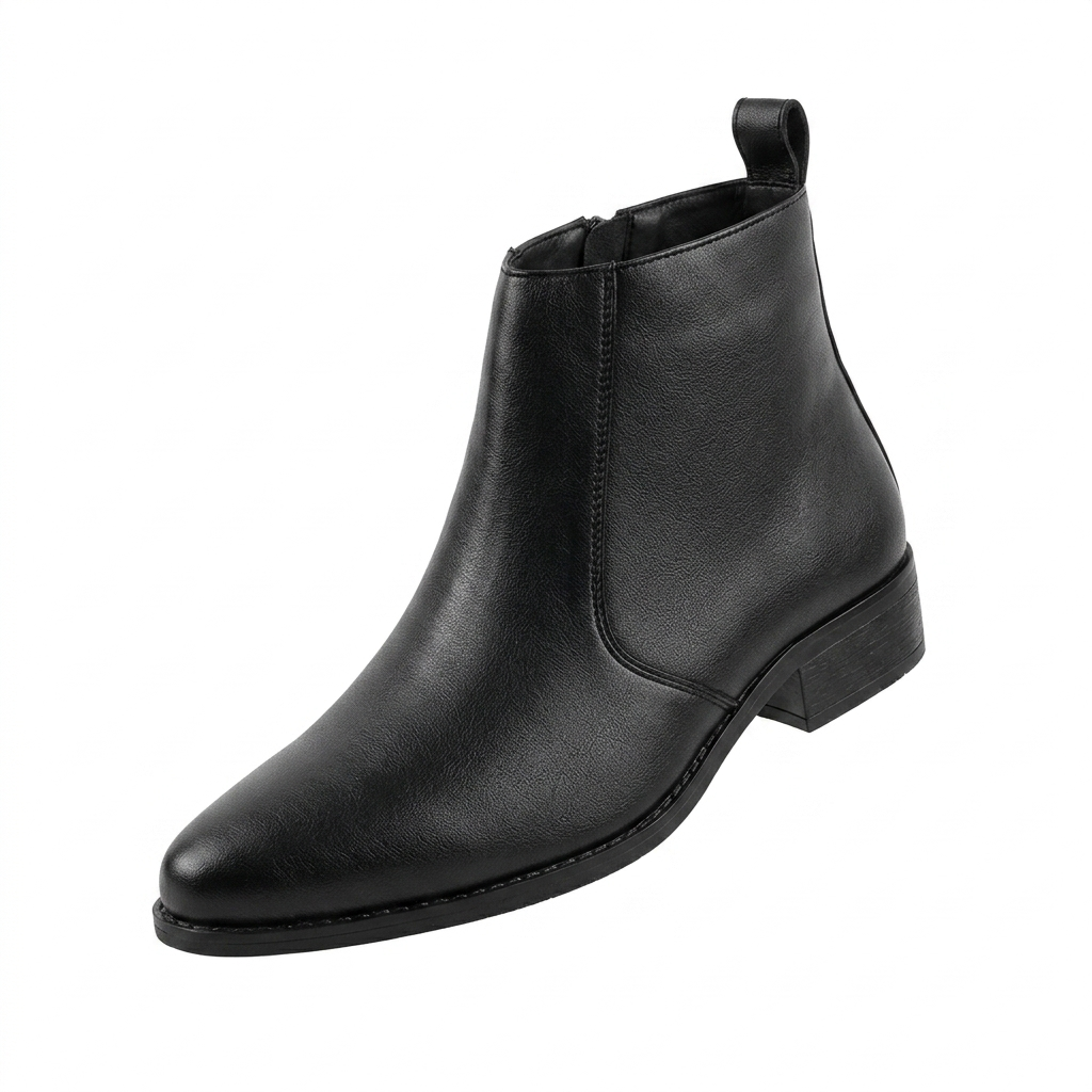 Men's Elegant Chelsea Boots | Synthetic Ankle Boots with Cushion Padding & Flexible PU Sole