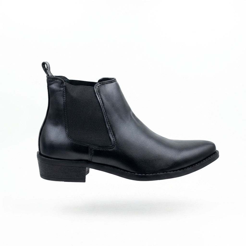 Men's Sleek Chelsea Boots | Premium Synthetic Ankle Boots with Cushion Padding & Flexible PU Sole