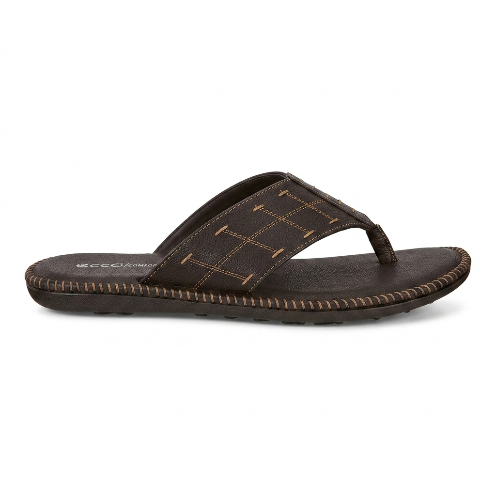 Comfort Men's Padded V-Strap chapple | Premium Synthetic Leather Thong Sandals with Air-Mix Sole