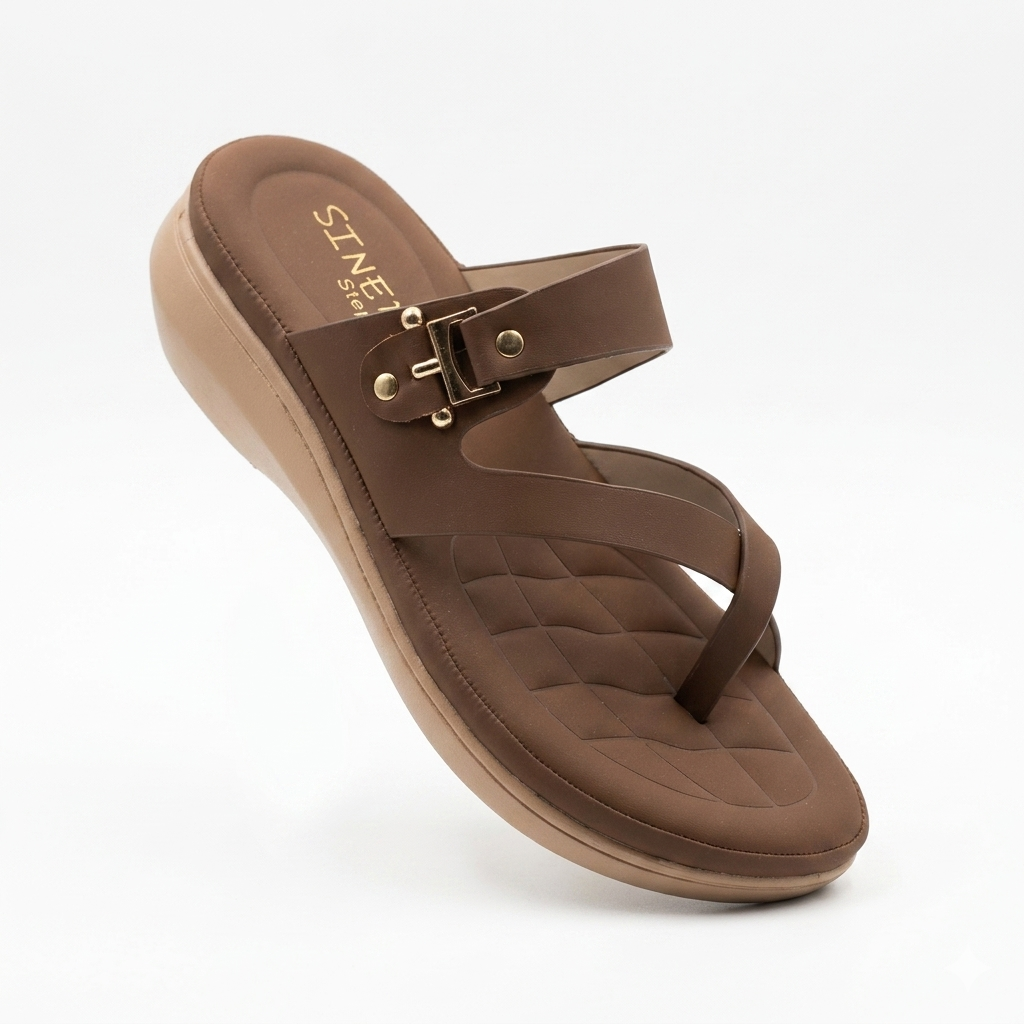 Fashion Women's Thong chapples | Lightweight Air Mix Sole Cushioned Daily Wear Wedges (Copy)