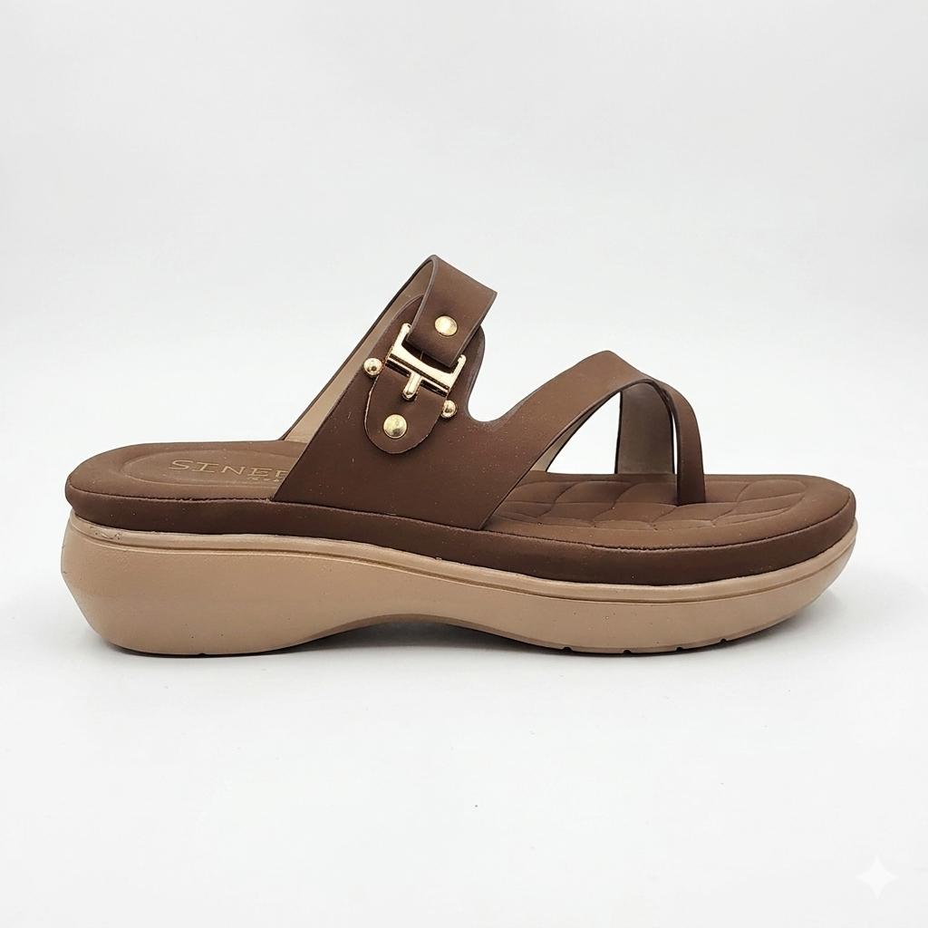 Fashion Women's Thong chapples | Lightweight Air Mix Sole Cushioned Daily Wear Wedges (Copy)