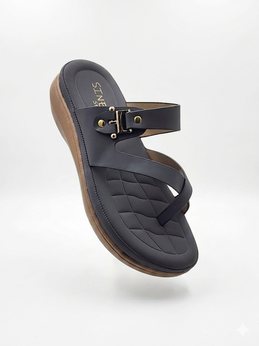 Fashion Women's Thong chapples | Lightweight Air Mix Sole Cushioned Daily Wear Wedges (Copy)