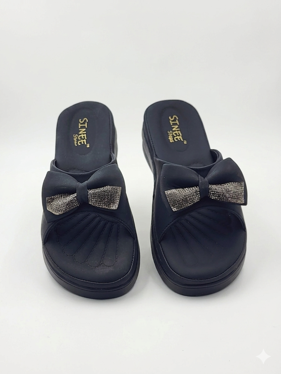 Women's Fashion Slip-On Wedge Slippers | Lightweight Air Mix Sole Cushioned Slides