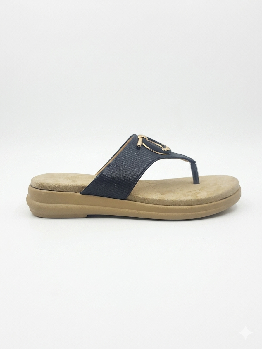 Women's Fashion Thong chapples | Lightweight Air Mix Sole Cushioned Daily Wear Flats