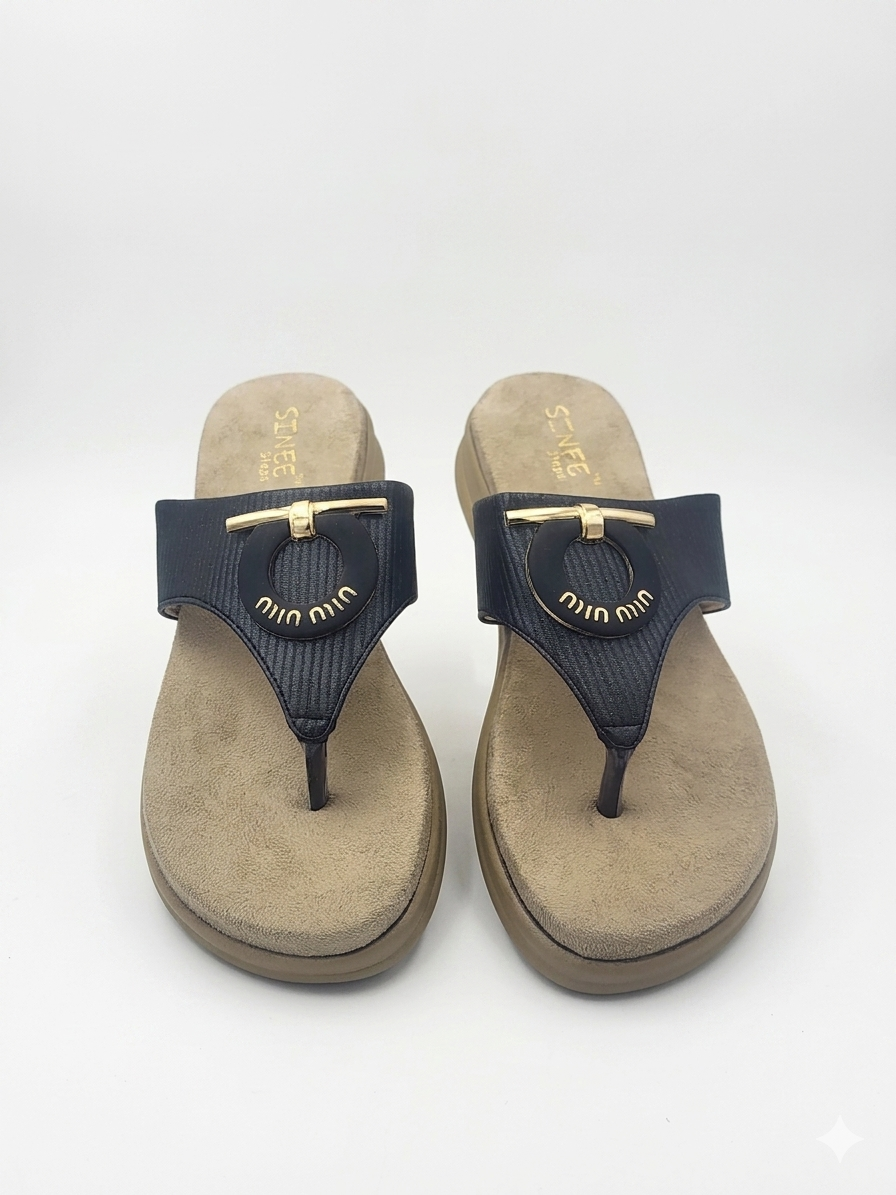 Women's Fashion Thong chapples | Lightweight Air Mix Sole Cushioned Daily Wear Flats