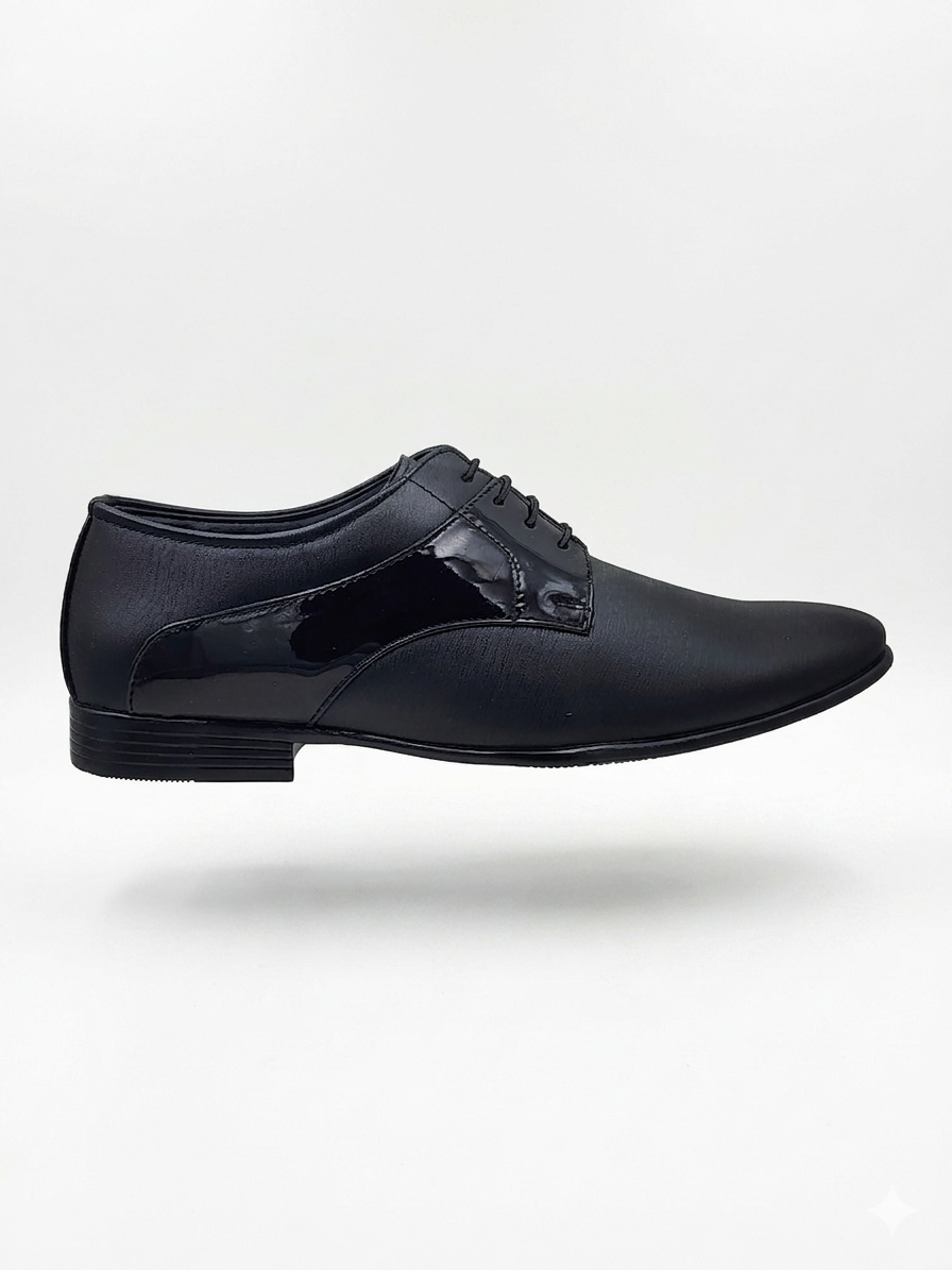 Men's Synthetic Formal Shoes | Lightweight PU Sole Cushion Padded Executive Lace-Ups