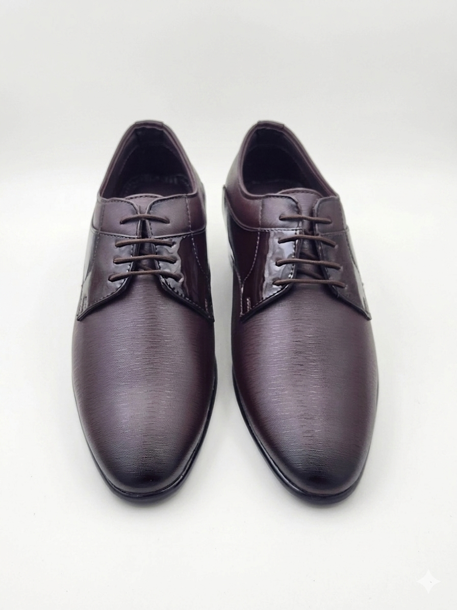 Men's Synthetic Formal Shoes | Lightweight PU Sole Cushion Padded Executive Lace-Ups