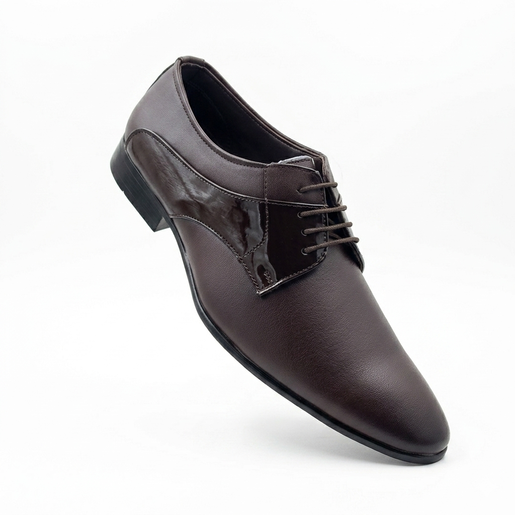 Men's Synthetic Formal Shoes | Lightweight PU Sole Cushion Padded Executive Lace-Ups