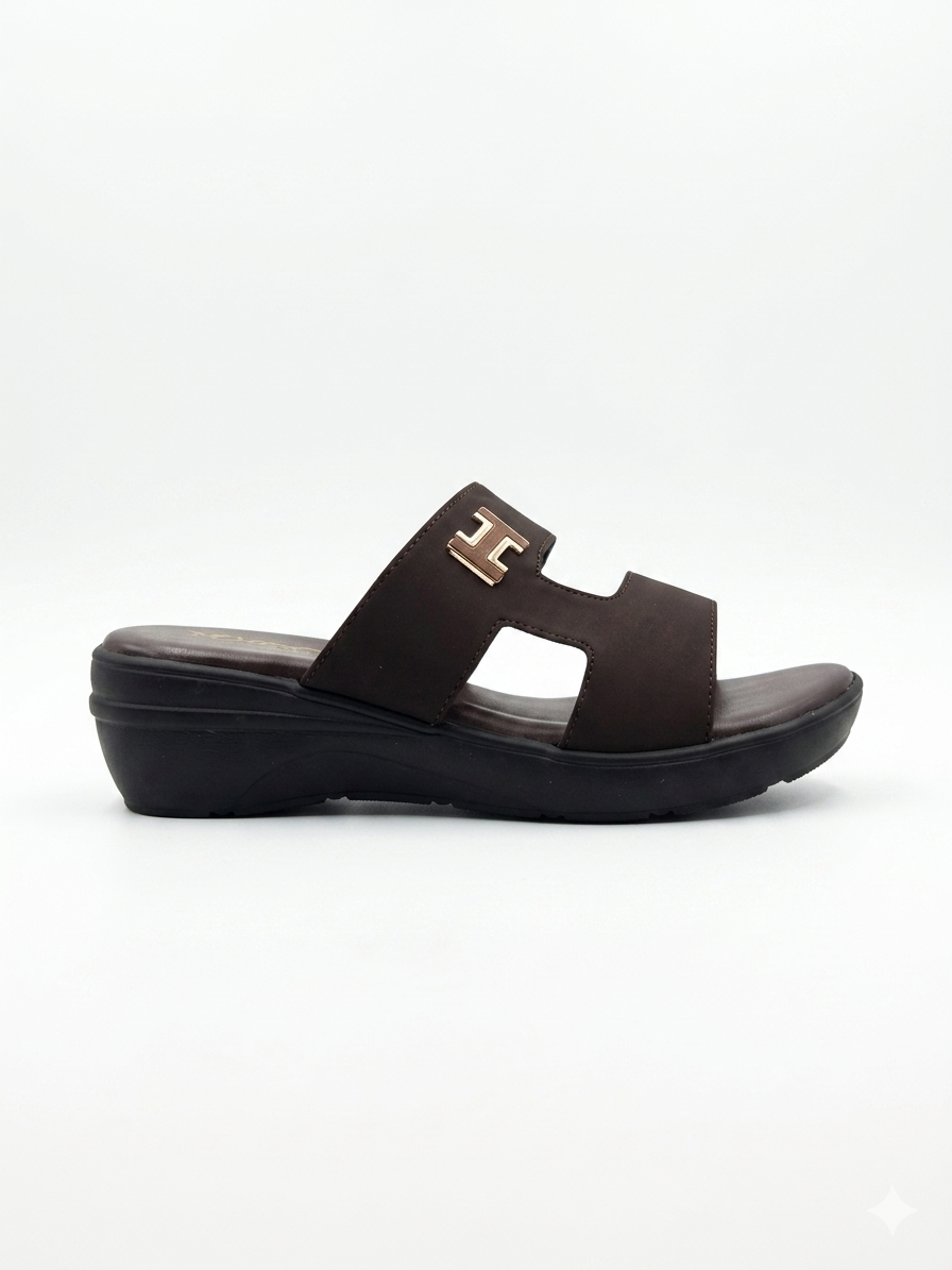 Women's Fashion Dual-Strap Slippers | Lightweight Air Mix Sole Stretch Lycra Comfort Mules