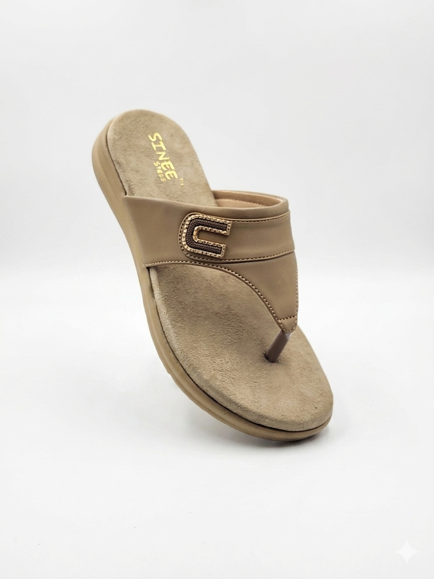 Women's Fashion Low Wedge chapples | Lightweight Air Mix Sole Stretch Lycra Comfort Mules