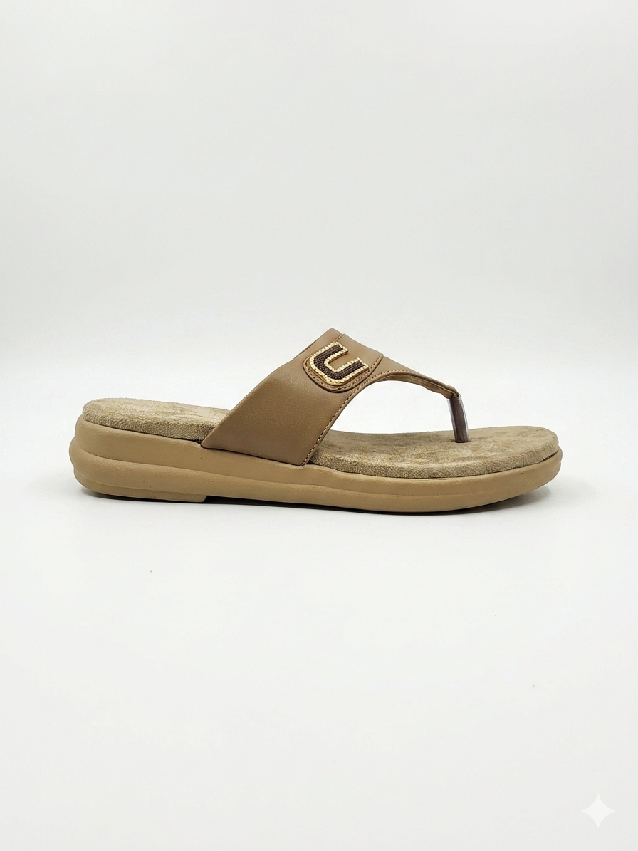 Women's Fashion Low Wedge chapples | Lightweight Air Mix Sole Stretch Lycra Comfort Mules