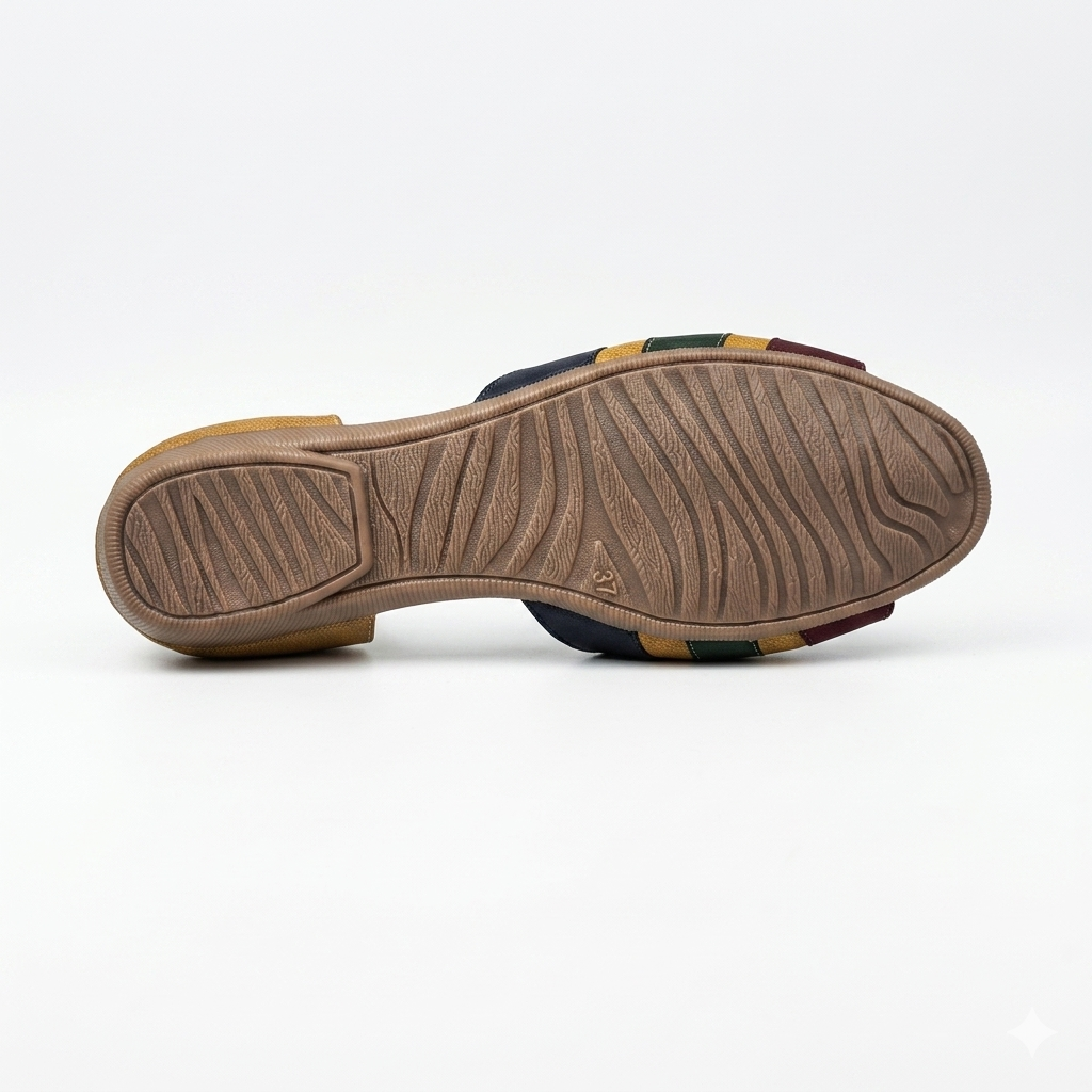 Women's Comfort Slip-On Clog Sandals | Laser-Cut Synthetic Leather Upper with Cushioned Footbed & Lightweight Air-Mix Sole