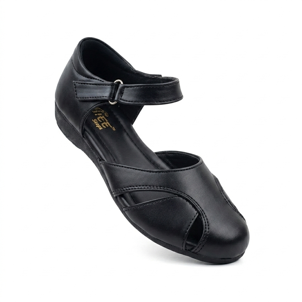 Women's Cushion Padding Fashion Sandals | Premium Synthetic Leather Upper with Air-Mix Comfort Sole & Adjustable Ankle Strap