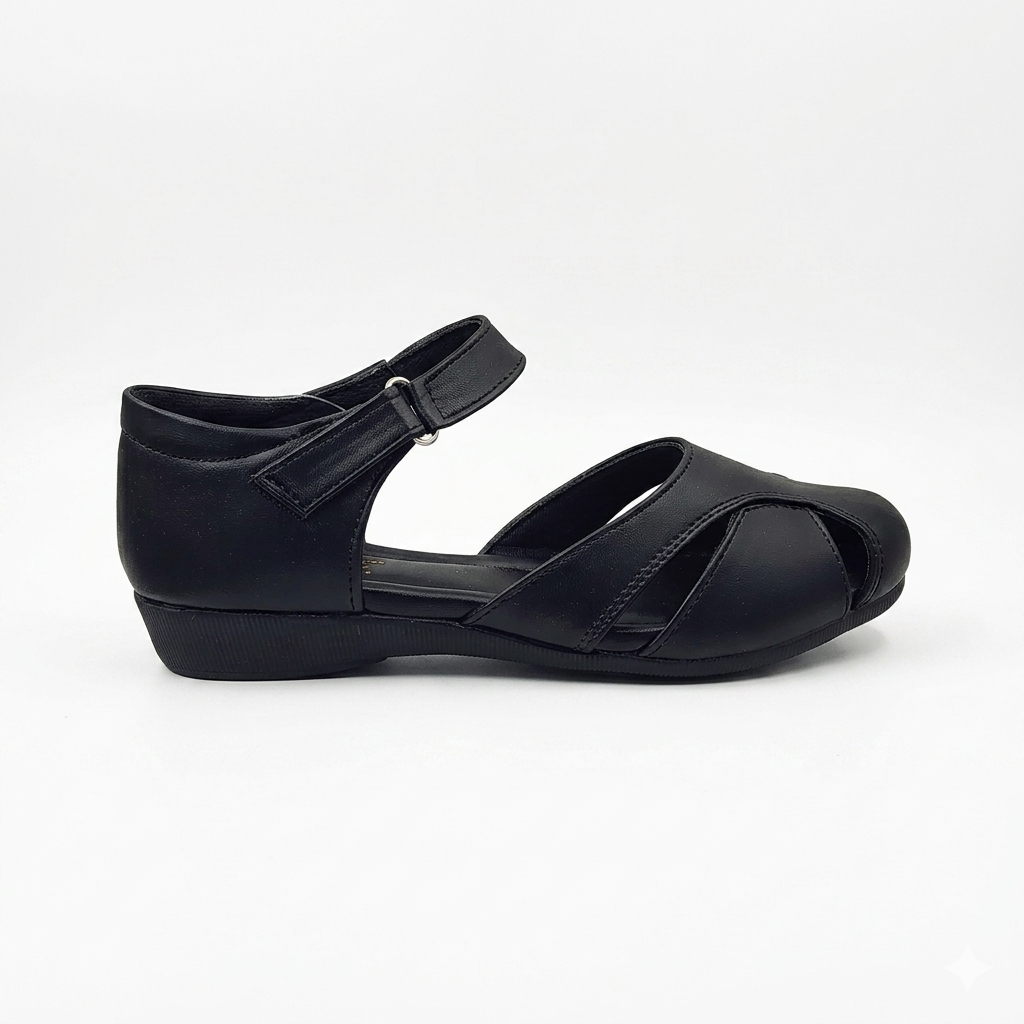Women's Cushion Padding Fashion Sandals | Premium Synthetic Leather Upper with Air-Mix Comfort Sole & Adjustable Ankle Strap