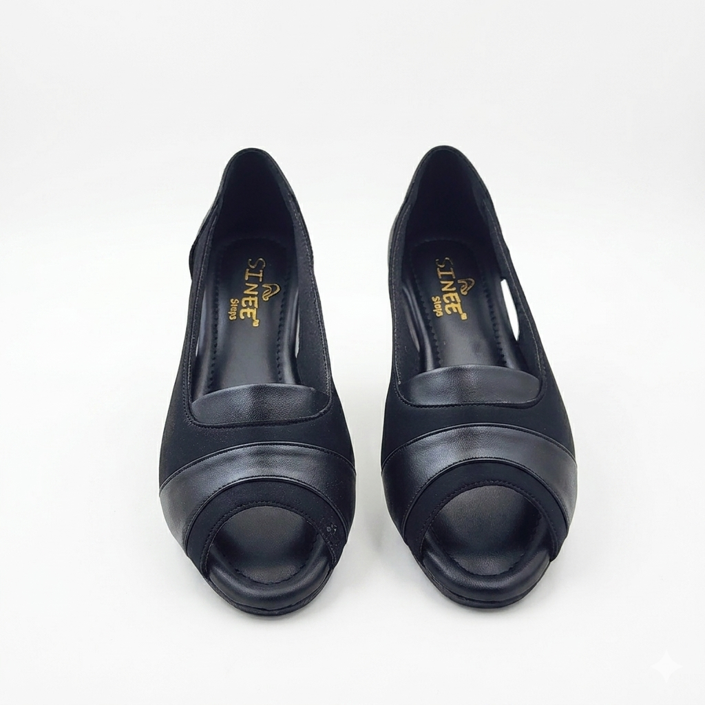 Women's Cushion Padding Peep-Toe Sandals | Dual-Texture Synthetic Upper with Elegant Cutouts & Lightweight Air-Mix Sole