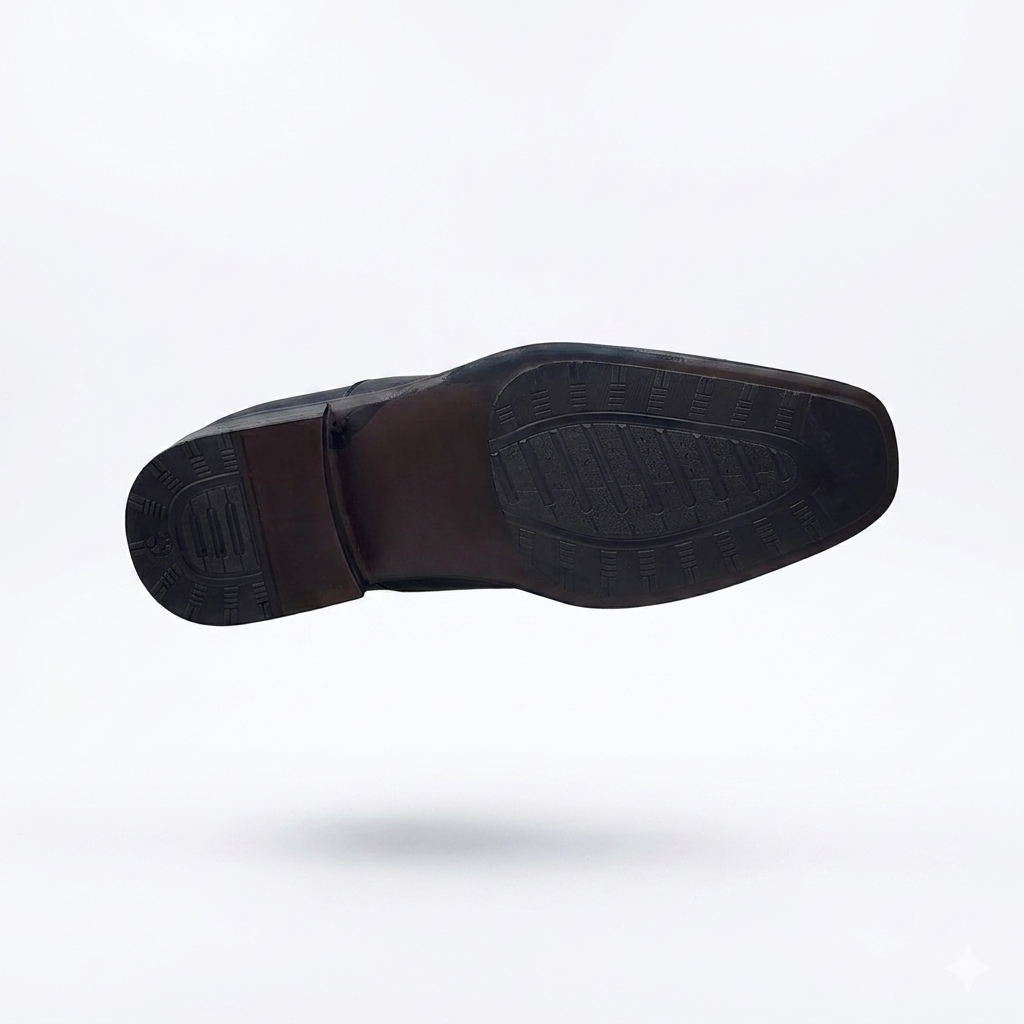 Men's Formal Slip-On Shoes with Synthetic Upper, Cushion Padding, and Durable PU Sole