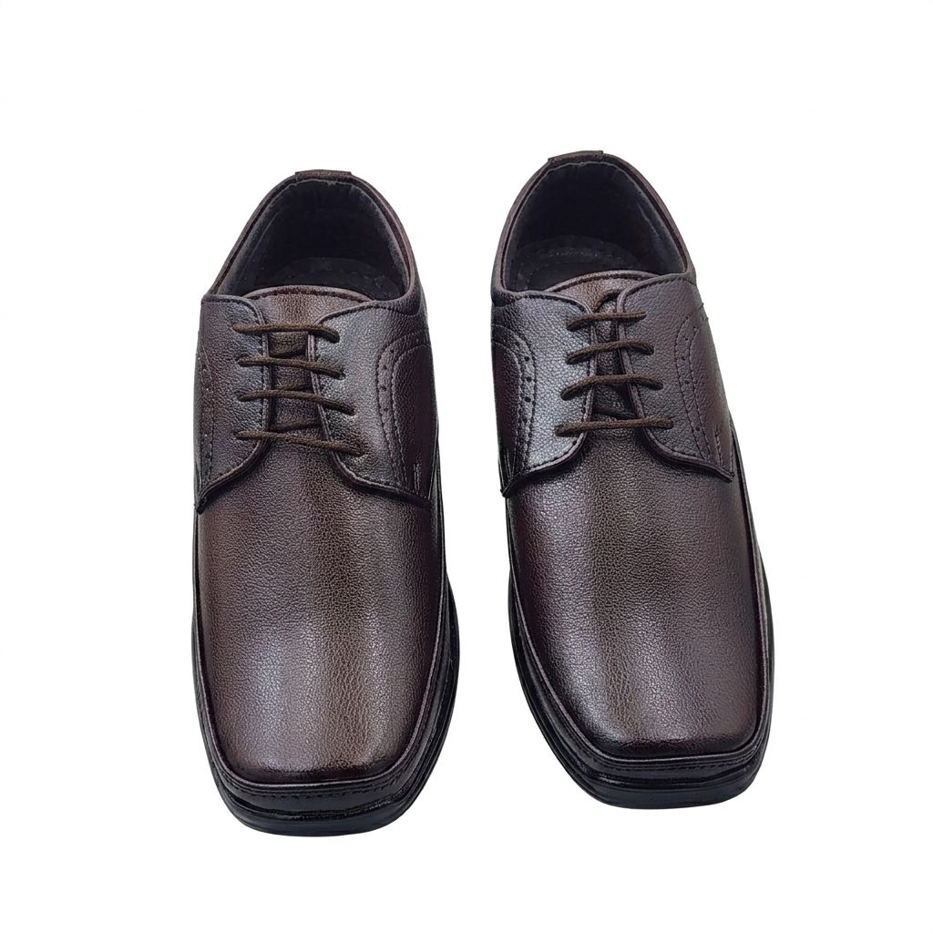 Classic Men's Derby Formal Shoes – Cushioned Comfort with PU Sole
