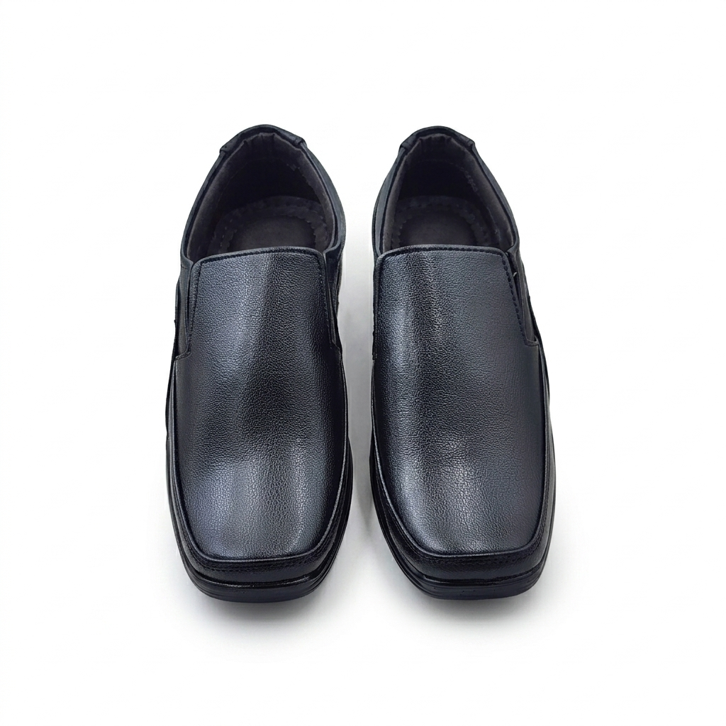 Classic Men's Formal Slip-On Shoes for Corporate Office, Business Meetings & Formal Events, Synthetic Upper, Cushion Padding, and PU Sole