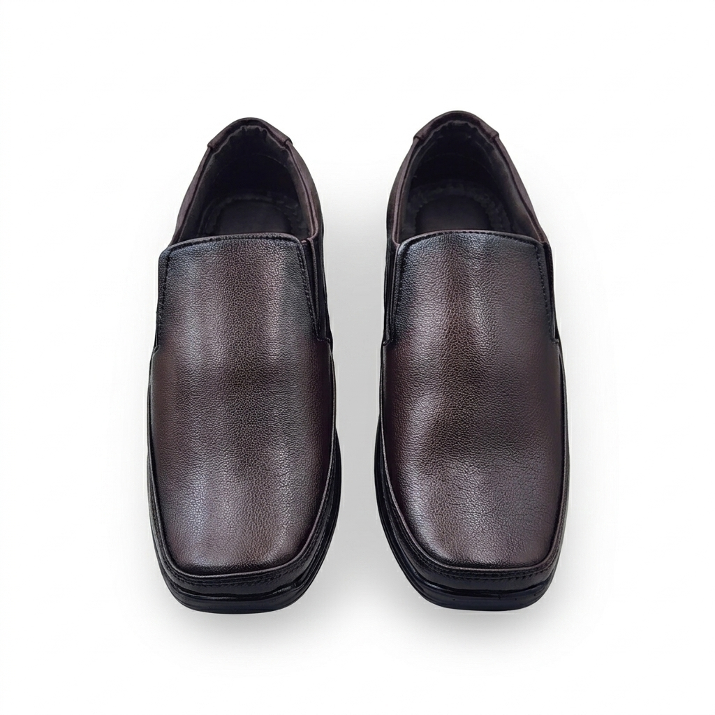 Classic Men's Formal Slip-On Shoes for Corporate Office, Business Meetings & Formal Events, Synthetic Upper, Cushion Padding, and PU Sole