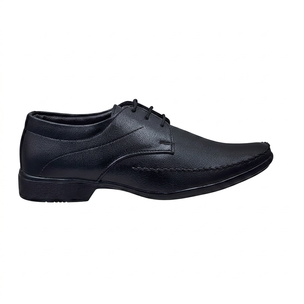 Men's Premium Lace-Up Formal Derby Shoes – Lightweight PU Sole & Cushioned Comfort