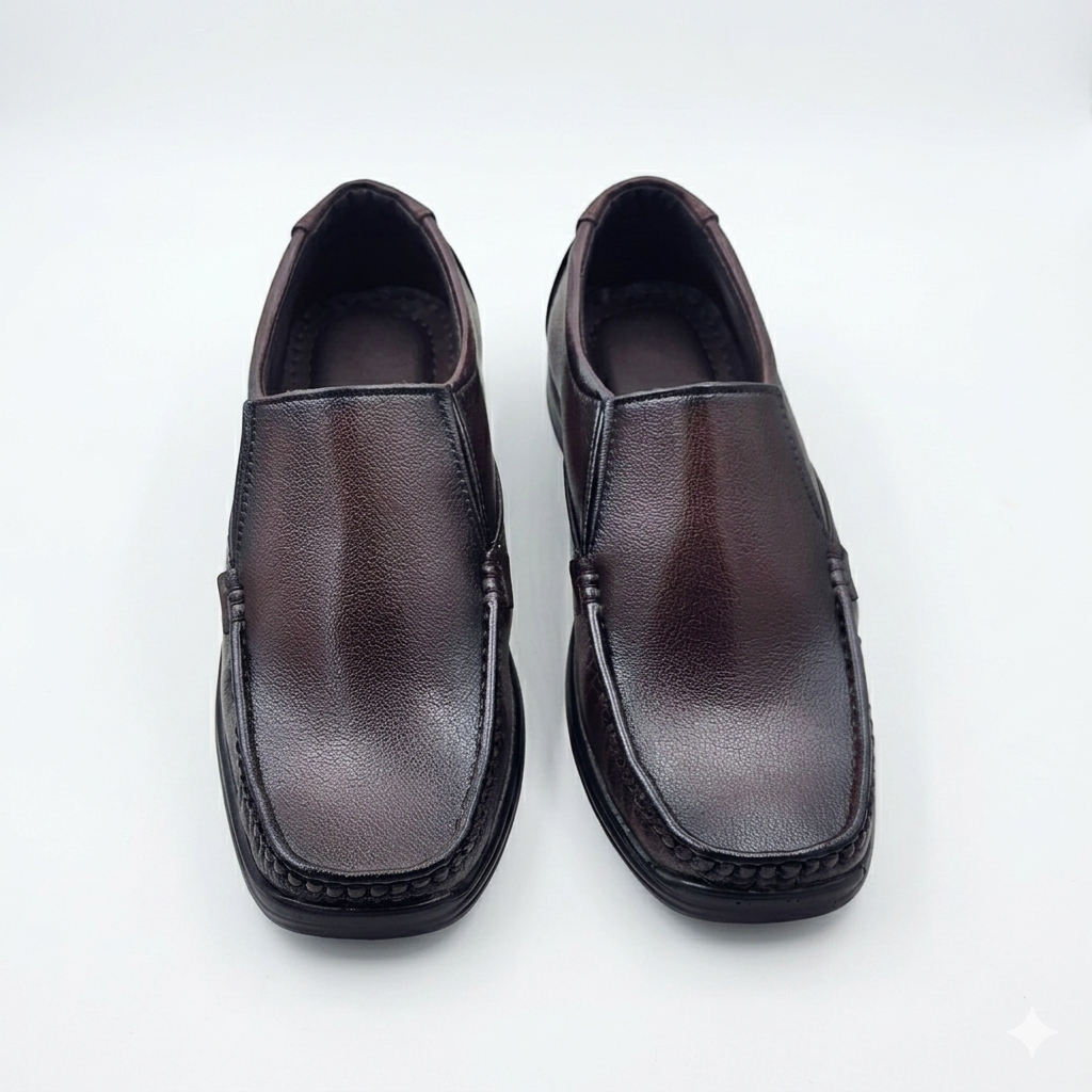 Men's Formal Derby Shoes | Comfortable Cushioned Dress Shoes for Office & Weddings | Lightweight PU Sole Textured Synthetic Leather Shoes for Men