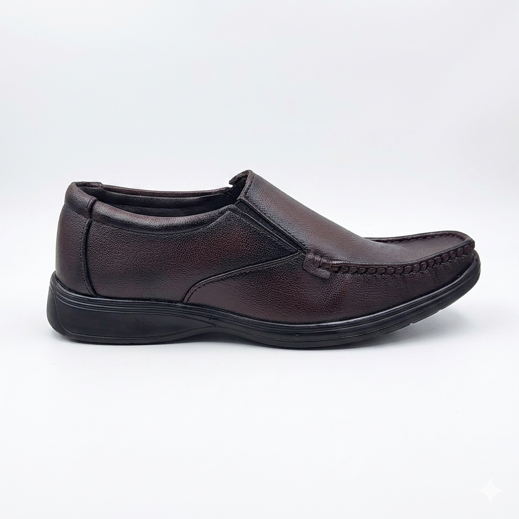 Men's Formal Derby Shoes | Comfortable Cushioned Dress Shoes for Office & Weddings | Lightweight PU Sole Textured Synthetic Leather Shoes for Men