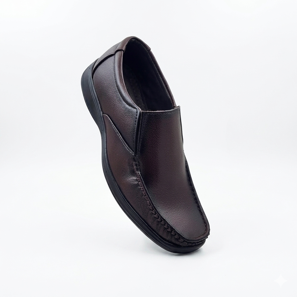 Men's Formal Derby Shoes | Comfortable Cushioned Dress Shoes for Office & Weddings | Lightweight PU Sole Textured Synthetic Leather Shoes for Men