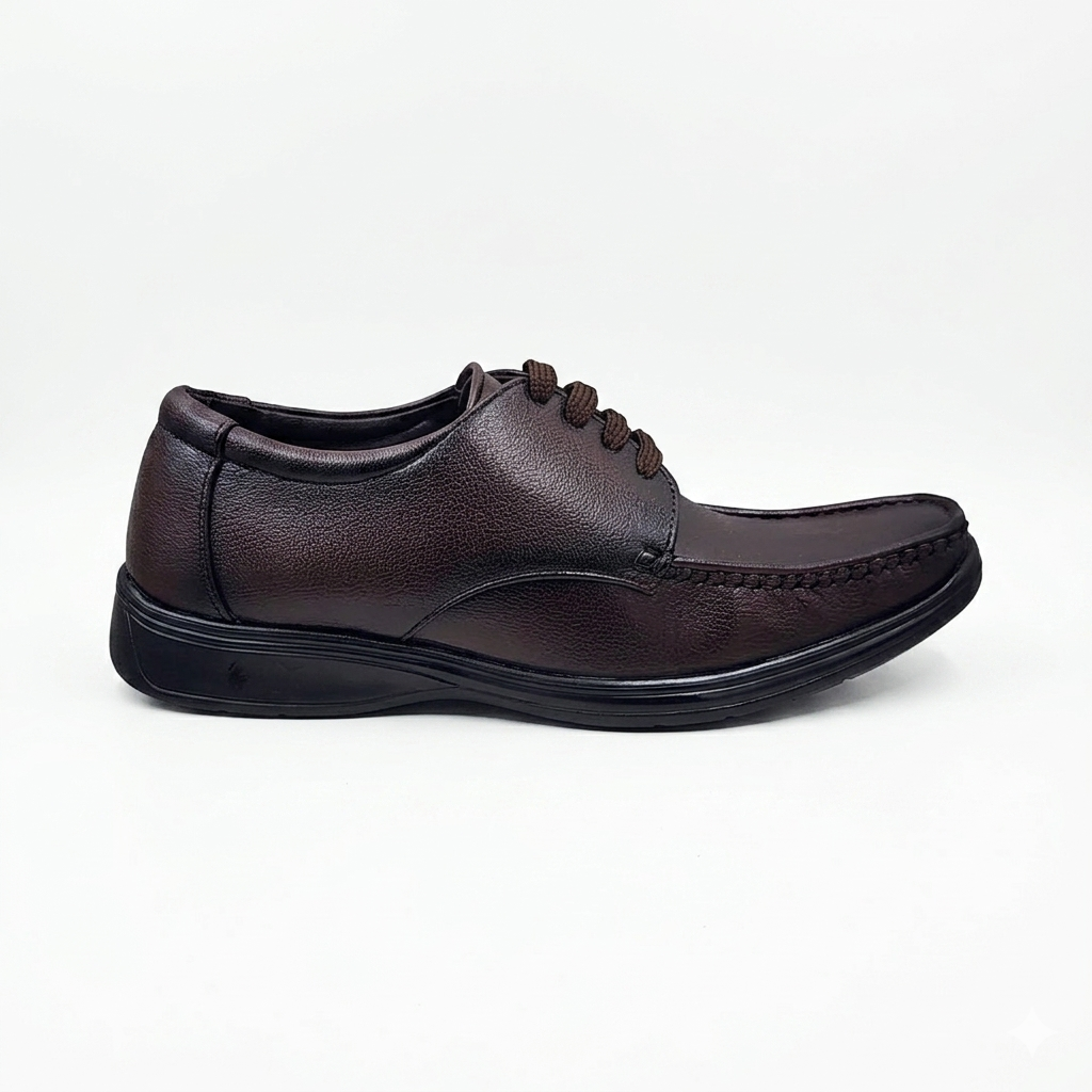 Men's Lace-Up Formal Wear Shoes – Lightweight PU Sole & Cushioned Comfort