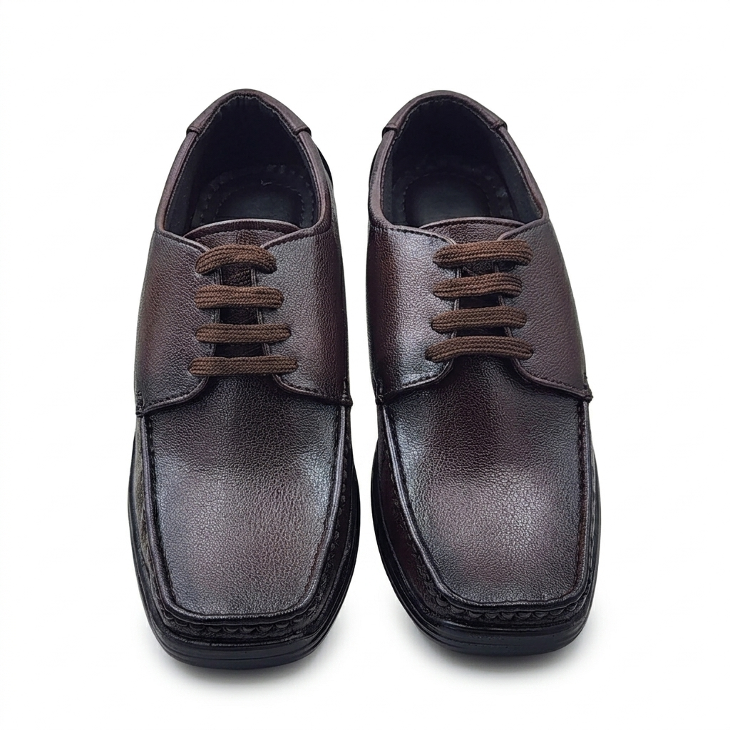 Men's Lace-Up Formal Wear Shoes – Lightweight PU Sole & Cushioned Comfort