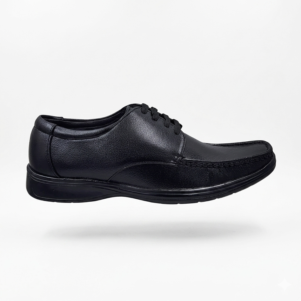 Men's Lace-Up Formal Wear Shoes – Lightweight PU Sole & Cushioned Comfort