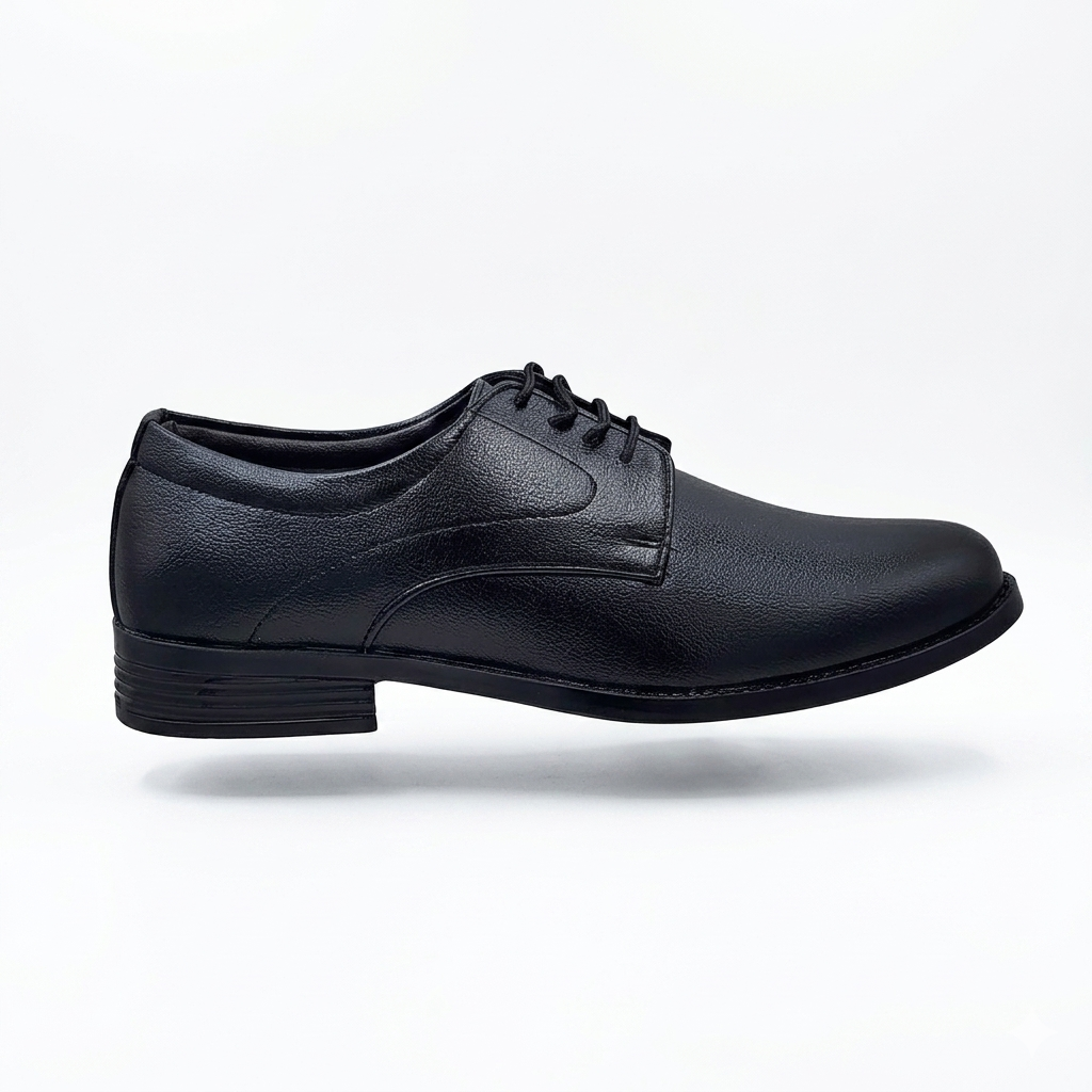 Classic Men's Lace-Up Formal Shoes – Durable Lightweight PU Sole Classic Lace Up Footwear