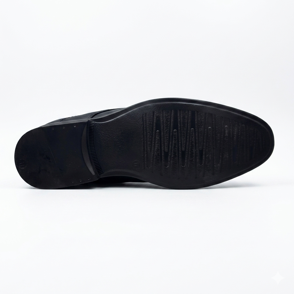 Classic Men's Lace-Up Formal Shoes – Durable Lightweight PU Sole Classic Lace Up Footwear