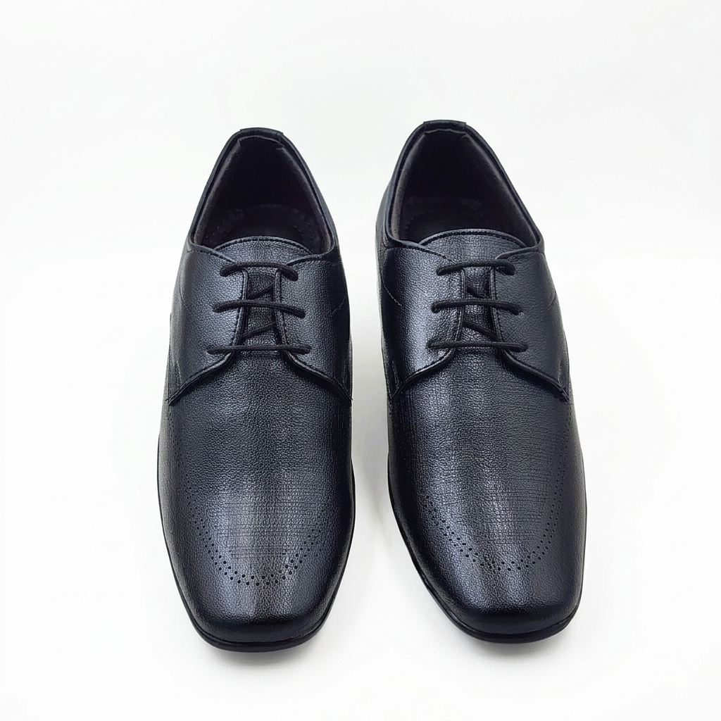 Men's Classic Lace-Up Formal Shoes – Durable Lightweight PU Sole Classic Lace Up Footwear