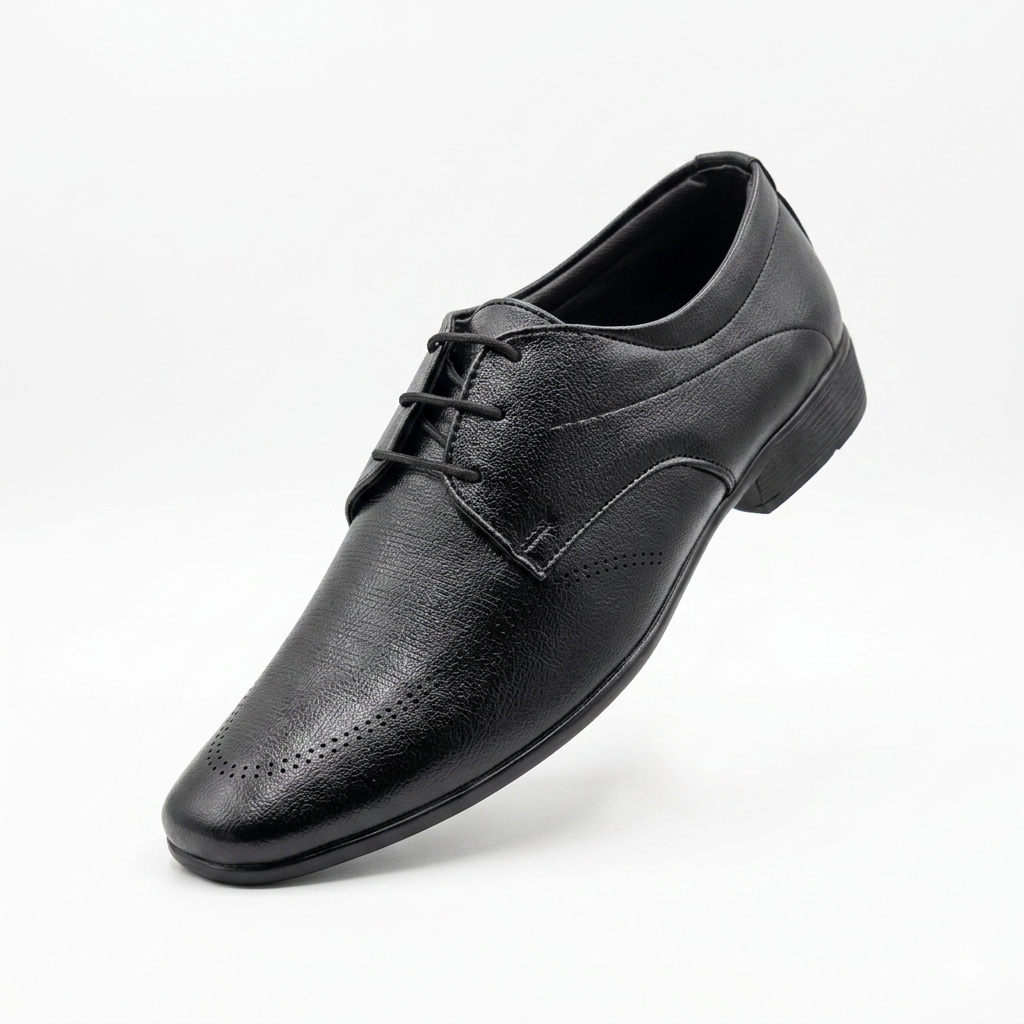 Men's Classic Lace-Up Formal Shoes – Durable Lightweight PU Sole Classic Lace Up Footwear
