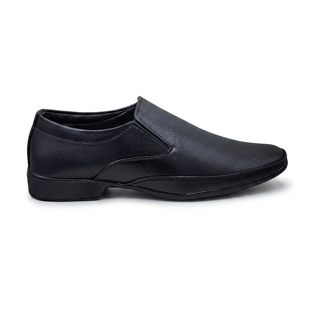 Men's Formal Slip-On Shoes for Corporate Office, Business Meetings & Formal Events, Synthetic Upper, Cushion Padding, and PU Sole