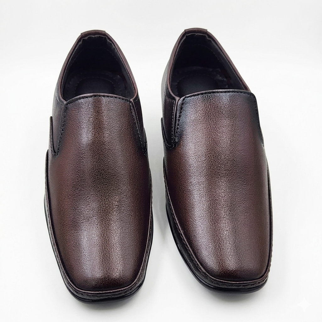Men's Formal Slip-On Shoes for Corporate Office, Business Meetings & Formal Events, Synthetic Upper, Cushion Padding, and PU Sole