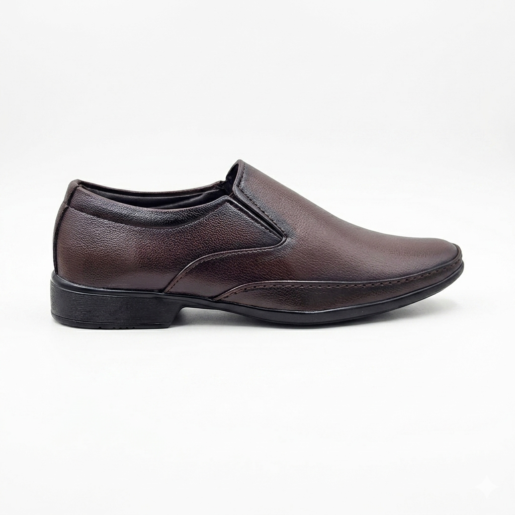 Men's Formal Slip-On Shoes for Corporate Office, Business Meetings & Formal Events, Synthetic Upper, Cushion Padding, and PU Sole